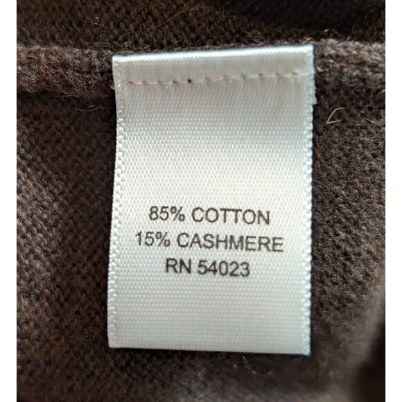 Banana Republic Size XL Cotton Cashmere Argyle Sweater Brown Preppy Classic - Picture 7 of 10